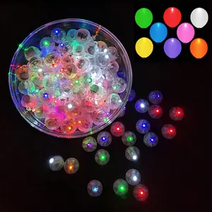 Mothers Day Gift 100PCS Multicolor LED Balloon Lights – Mini Round Flashing Lights for Balloons, Paper Lanterns & Party Decorations (Birthday, Wedding, Halloween, Christmas)