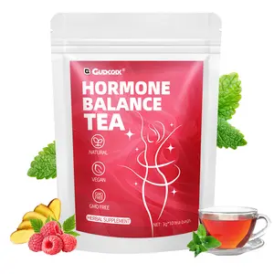 Herbal Hormone Balance Tea - Regulate & Support Hormonal Health, Natural Vegan GMO Free, Gudcox Brand, 3g x 10 Bags