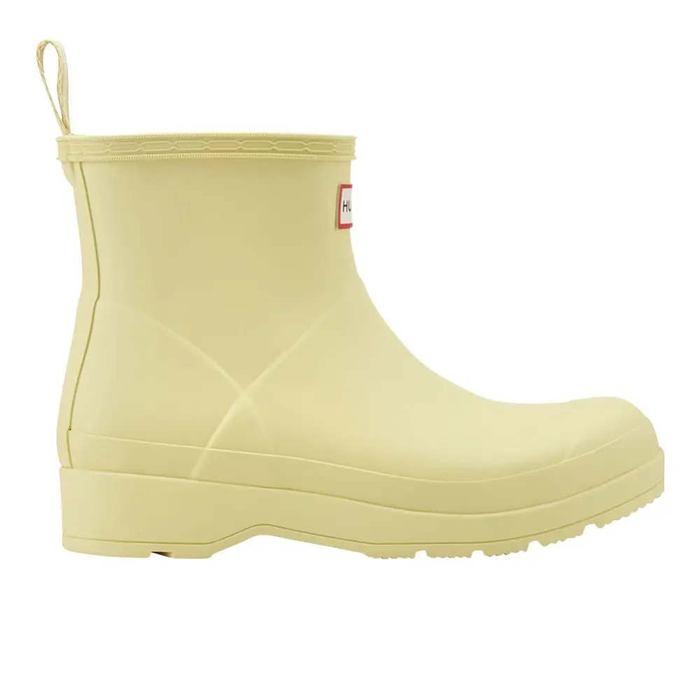 Hunter Womens Play Short Rain Casual Boots Ankle - Yellow