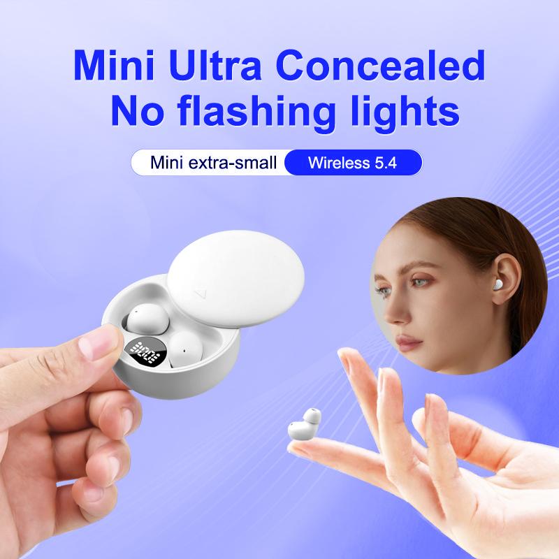 Mini Invisible Headphones Bluetooth 5.4 True Wireless In-Ear Earphones sport Audio Earbud audifonos bluetooth wireless headphones noise cancelling headphones gamingheadset