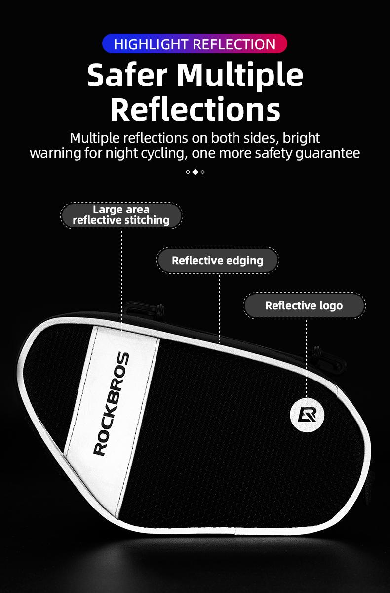 ROCKBROS Bike Front Frame/Handlebar Phone Mount Bag Top Tube Bike/Bicycle Bag Waterproof Cycling Accessories Bike Pouch with 360° Rotation Phone Holder Fit Smartphone Below 6.7''