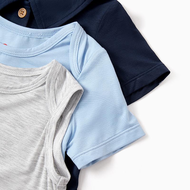 PATPAT Baby Bodysuits - Soft Viscose Made from Bamboo - Two Pack&Three pack Long Sleeve Funny for Boys and Girls -Newborn Infant Toddler Clothes