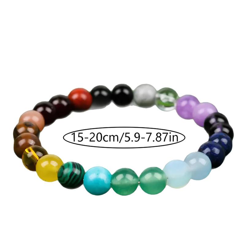 4 Pcs Bohemian Colorblock Beaded Bracelet Set – Citrine, Tiger Eye, Malachite & Crystal | Elegant Fashion Jewelry for Banquet, Party, Daily Wear & Lucky Attraction Gifts for Her