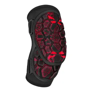 Penveer Baseball Elbow Guard Softball, Adult & Youth Softball Elbow Guard Baseball with Adjustable Strap (Red Texture)