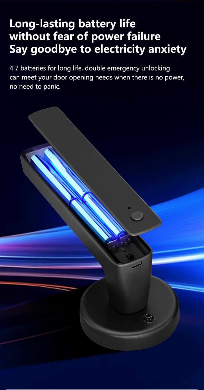 Smart Fingerprint Door Lock Keyless Entry Handle Biometric tech & App Control knob for Room Garage Office Apartment Local Data Storage