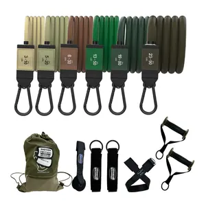 Bodylastics PRO Series Warrior Resistance Band Set - 6 Bands, Handles, Ankle Straps, Door Anchor, Carry Bag Heavy-Duty Stretch Exercise Bands - Patented Clips and Snap Reduction Tech (280 LBS Max Tension)