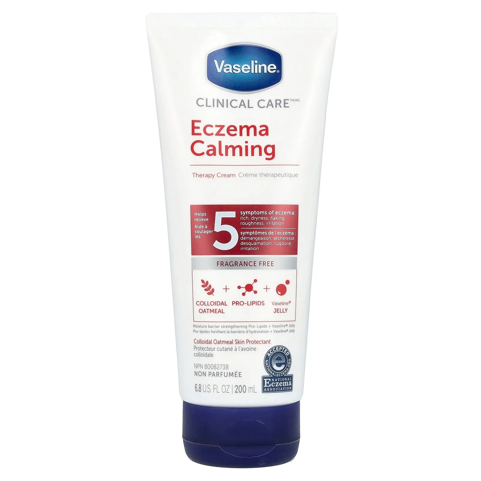 Vaseline Clinical Care™, Eczema Calming Therapy Cream, Fragrance Free, 6.8 fl oz (200 ml) | HSA/FSA Eligible