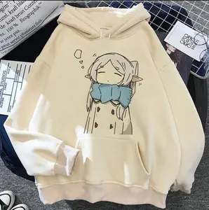 Frieren hoodie Japanese Anime Sweater Modern Style Manga Designer Teen Hoddie Tracksuits Graphic Streetwear Youthful  T-shirt, Hoodie and Sweatshirt, Cute Gift For Her, Gift for Fan Lovers