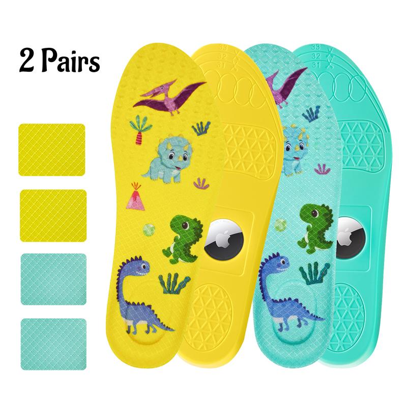 2026 Airtag Tracking Insoles for Kids Anti-lost Shoe For Toddlers Pad Comfortable Kids' Airtag Insoles - 2 Pairs Securely Hidden Holder Footwear Shoe Inserts for AirTag Tracking Device