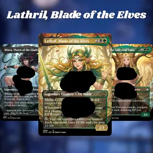 MTG Proxy 100+ Card – Lathril, Blade of the Elves – Forbidden Elf Tribal Seduction Mature Fantasy Deck | Collector Gift Set for Card Player