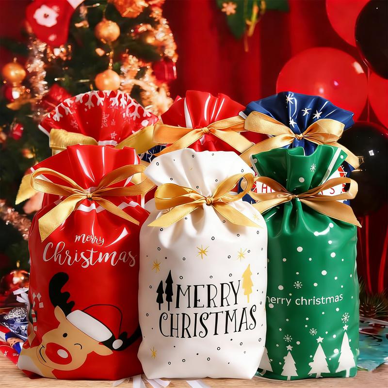 50PCS New Year Gift Bags Set, Drawstring Wrapping Bags with Tags, Holiday Reusable Goody Bags, 6 Designs, Medium Size 5.91" × 9.06"(Styles Ship Randomly) 50PCS New Year Gift Bags Set, Drawstring Wrapping Bags with Tags, Holiday Reusable Goody Bags, 6 Designs, Medium Size 5.91" × 9.06"(Styles Ship Randomly)