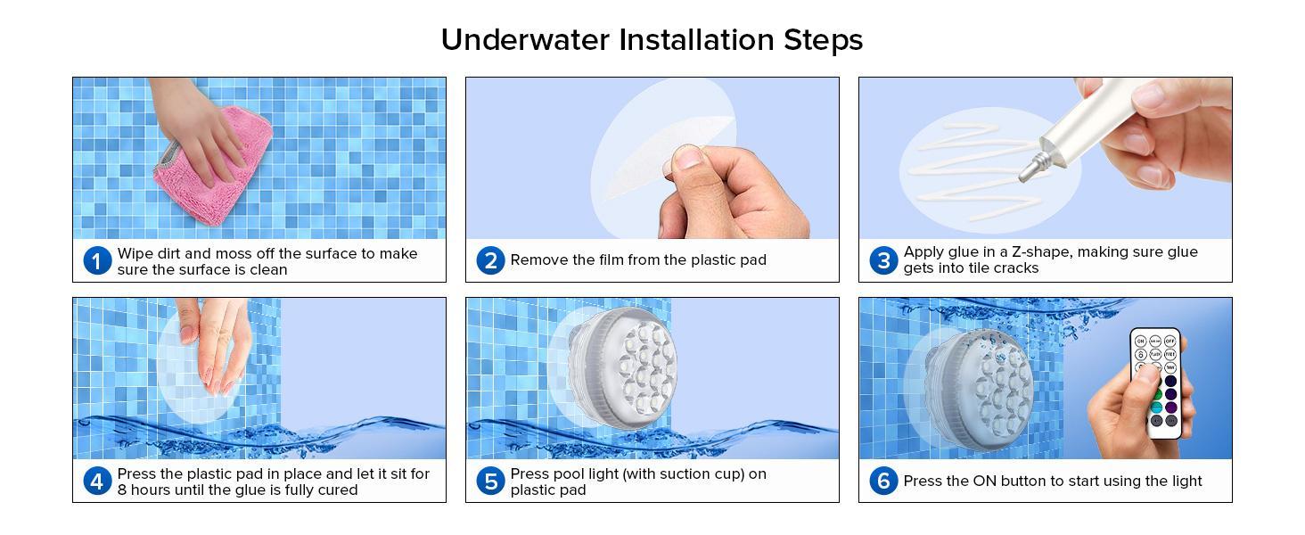 SANSI 8-Pack Submersible LED Pool Lights – RF Remote (200ft), Color-Changing Underwater Spotlights for Ponds, Showers & Inground Pools, Battery Charging, Waterproof with Glue, Magnets & Suction Cups– Perfect for Outdoorfun & Pool Decorations SANSI 8-Pack Submersible LED Pool Lights – RF Remote (200ft), Color-Changing Underwater Spotlights for Ponds, Showers & Inground Pools, Battery Charging, Waterproof with Glue, Magnets & Suction Cups– Perfect for Outdoorfun & Pool Decorations