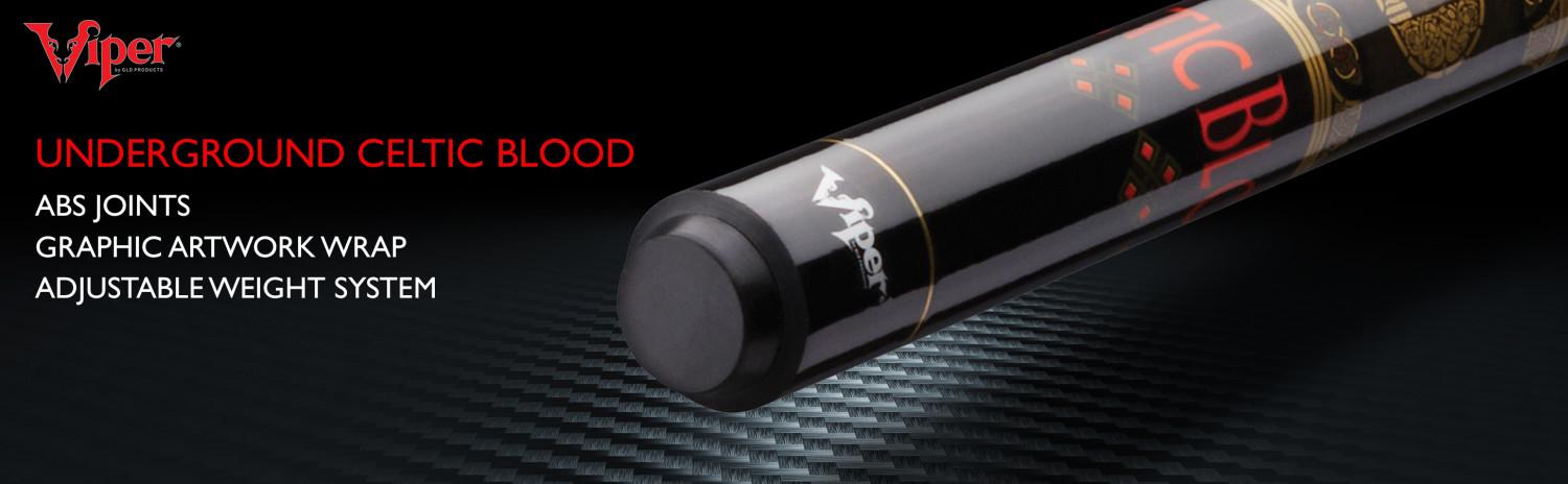 Viper Underground Celtic Blood Billiard/Pool Cue Stick