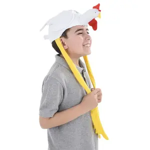Hilarious Plush Chicken Hat – One Size Fits Most Adults & Kids 🐔🎉