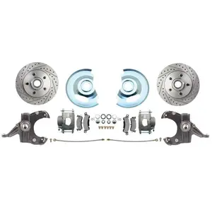 Fits 73-87 C-10 5 Lug D/S Rotor, 2.5" Drop Disc Conversion Wheel Kit DBK7387DLX
