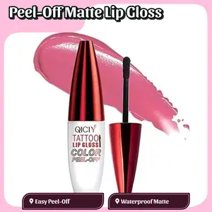 All-Day Color Magic Charm Kiss Peel Reveal Lip Tint Waterproof Nonstick Cup Easy Peel-Off Matte Lipgloss Lightweight Gentle Makeup Gift