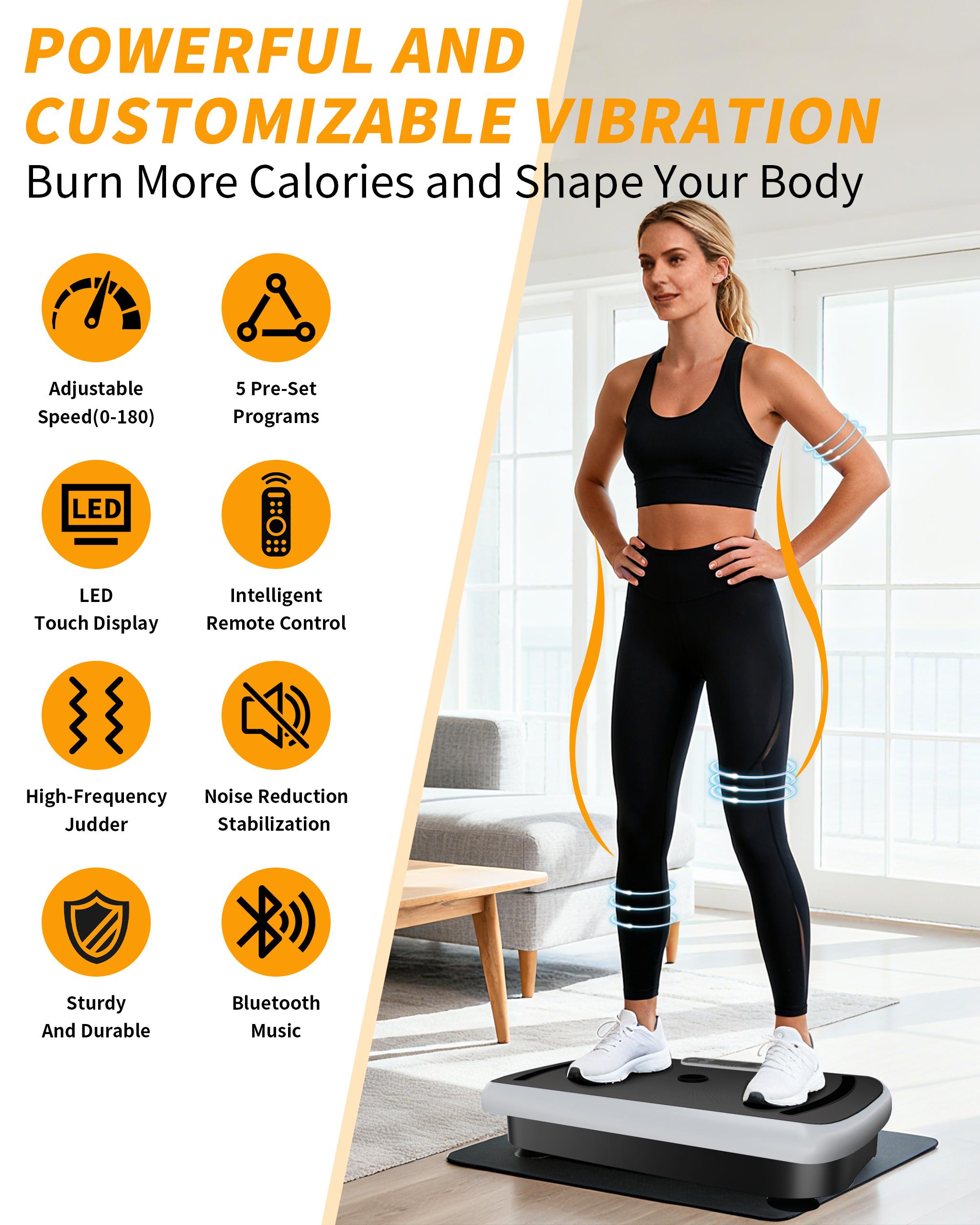 HopHorse 3D Vibrating Plate Exercise Machine with Remote Control – 1-99 Speed Levels, 5 Auto Modes, 400LB Whole Body Workout Fitness Equipment for Home Gym, Women & Men Gift HopHorse 3D Vibrating Plate Exercise Machine with Remote Control – 1-99 Speed Levels, 5 Auto Modes, 400LB Whole Body Workout Fitness Equipment for Home Gym, Women & Men Gift