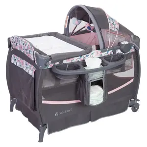Baby Trend® Deluxe II Portable Nursery Center® Playard w/ Removable Full-Size Bassinet, Parent Organizer & Canopy
