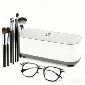 Ultrasonic Jewelry Cleaner: 48kHz Ring Cleaner, 24W Sonic Cleaner, suitable for jewelry, eyewear, ring clasps, and watch straps. Ideal for home and travel use.