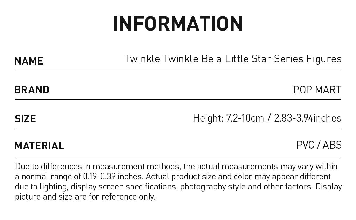 POP MART Twinkle Twinkle Be a Little Star Series Figures POP MART Twinkle Twinkle Be a Little Star Series Figures