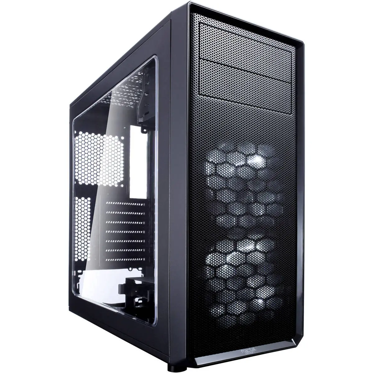 Fractal Design Focus G Minimalist ATX Mid-Tower Computer Case - Black, Side Window, ATX Motherboard Compatible, Cooling Fan Support, SSD Positions
