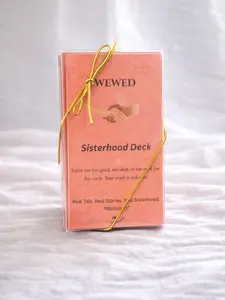 WeWed Sisterhood Conversation Card Deck – Women’s Connection & Friendship Conversation Starter Game for Girls Night, Brunch, Retreats & Women’s Groups