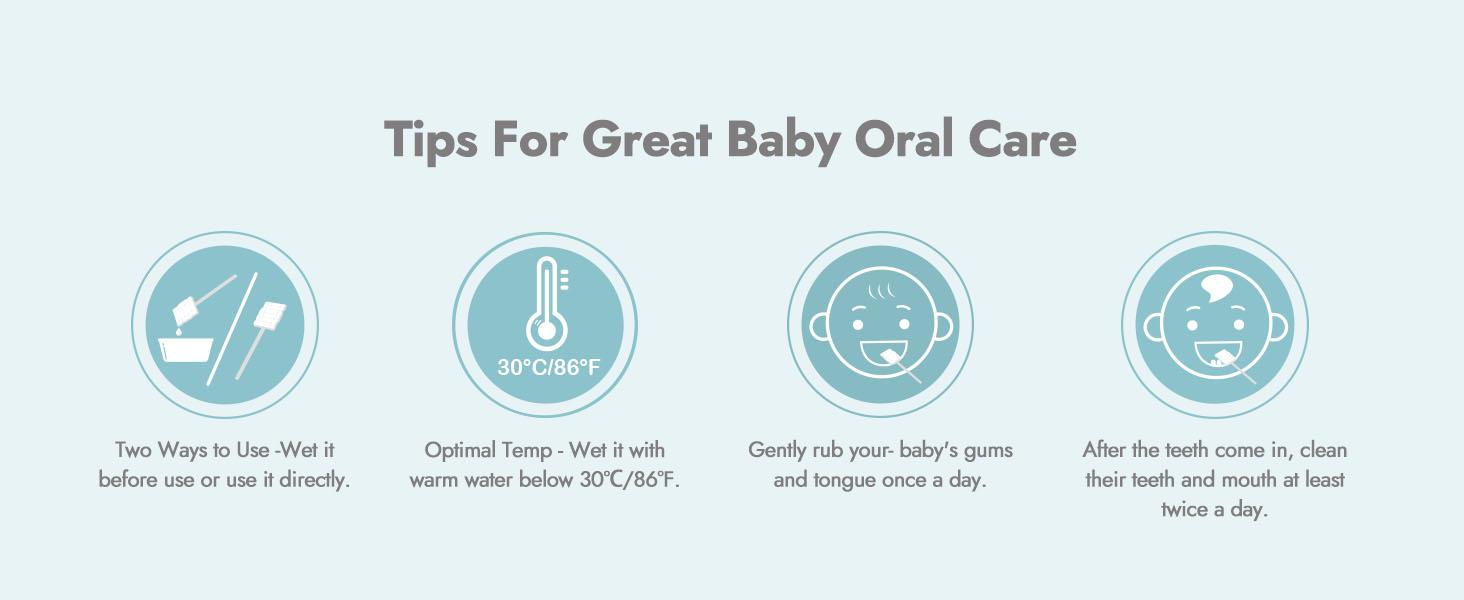 Papablic 40-Pack Disposable Baby Tongue Cleaner, Paper Handle & Gentle Gum Care, Newborn Essentials 0-24M, Limited Stock!