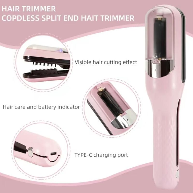 Rechargeable Split End Hair Trimmer, Portable Hair Repair & Styling Tool for Smooth Hair