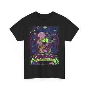 Retro Courage the Cowardly Dog T-Shirt, Nostalgia 2D Print T-Shirt, Cartoon Network Shirt, Gifts for Cartoon Fans #Courage #theCowardlyDog #CartoonNetwork #NostalgiaCore #GraphicTee #StreetwearUS