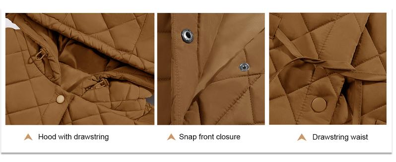 Tankaneo Womens Long Puffer Vest Ruffle Sleeve Winter Coats Hood Sleeveless Quilted Jackets Outwear