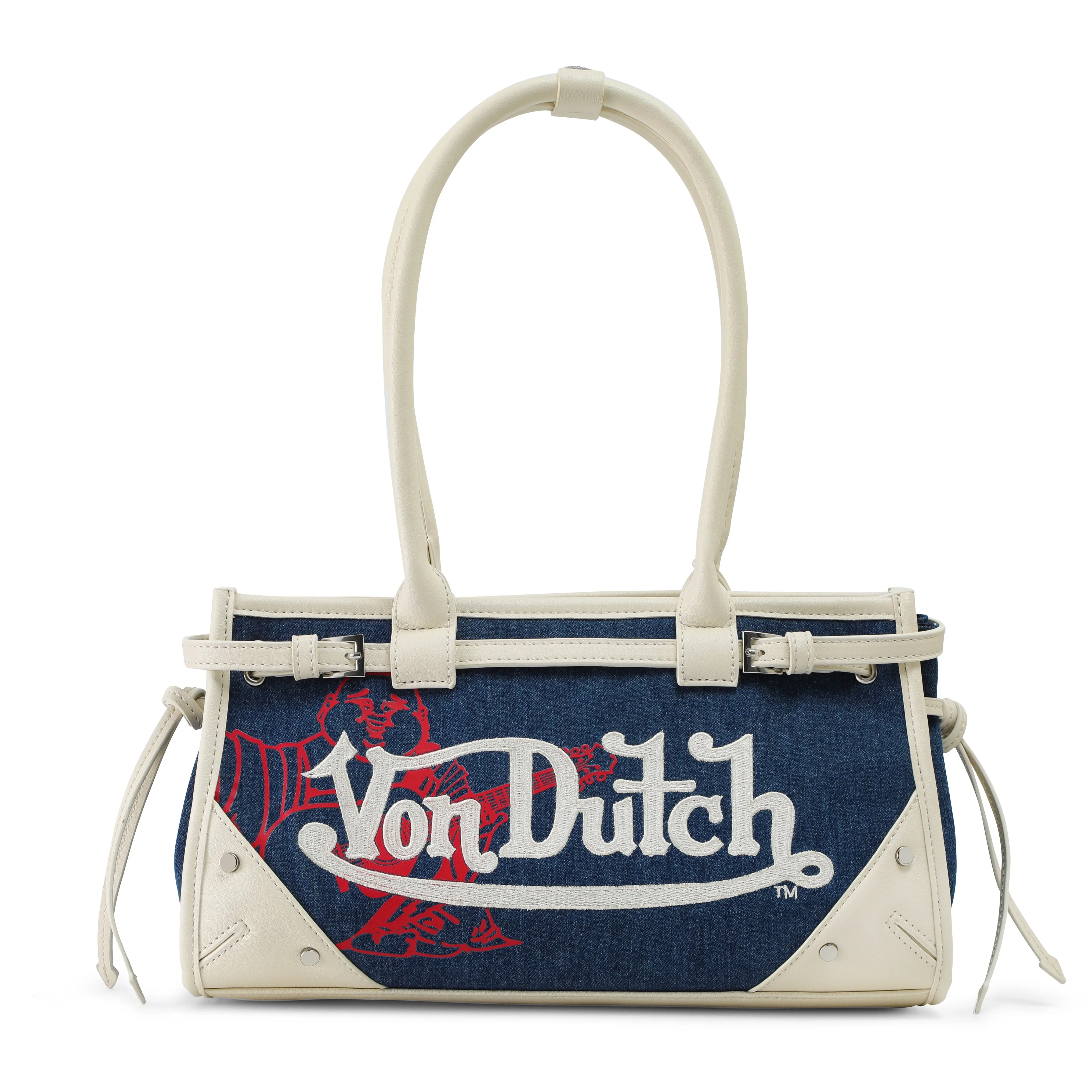 Von Dutch x True Religion Lane Shoulder Bag -Cream