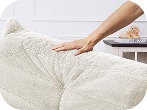 【Valentine‘s Gift He/She‘ll Open for Years】Spurgehom Adult Bean Bag Loveseat Chair - Extra Big Memory Foam Beanbag Sofa for Two, Fireside Lounge Chair for Apartment, Gaming Room & Home - Comfortable Lounger with Premium Fill