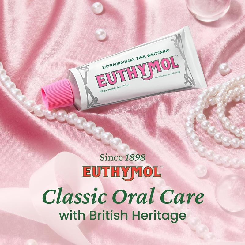 Euthymol Whitening Toothpaste (1 Pack) – Removes Coffee & Tea Stains, Brightens Teeth, 1100ppm Fluoride for Cavity Protection, Korean Oral Care