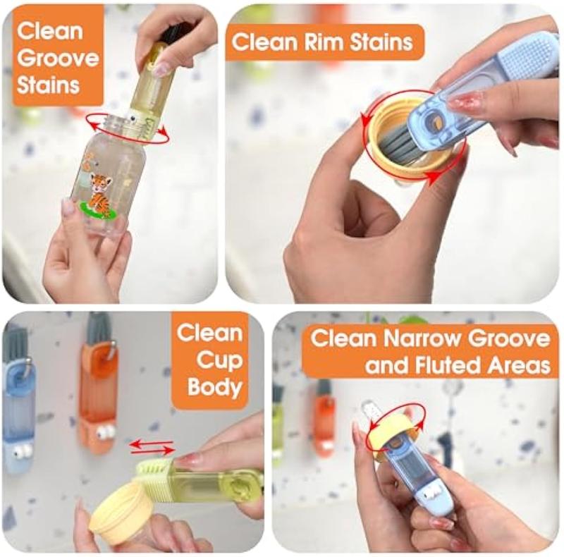 3In1 Multi-Function Gap Cleaner, Kitchen Cleaning Brush, Portable Cleaning Brush, Suitable For Cups, Baby Bottles, Lids, Thermos, Glasses And Kitchenware,3Pcs 3In1 Multi-Function Gap Cleaner, Kitchen Cleaning Brush, Portable Cleaning Brush, Suitable For Cups, Baby Bottles, Lids, Thermos, Glasses And Kitchenware,3Pcs