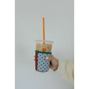 Polka Dot Coffee Drink Sleeve