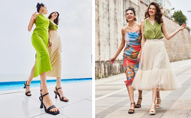 DREAM PAIRS [Wonder Cloud] Athena Square Toe High Stiletto Heel Sandals