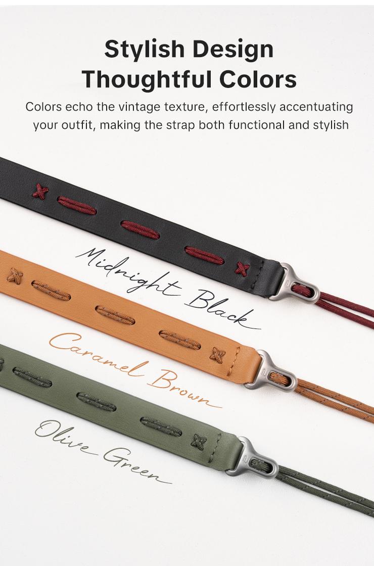 PGYTECH Camera Strap Slim for Mirrorless - Leather Harness Quick Release Adjustable Camera Neck Shoulder Strap for Compact Camera, Instant Camera and Smartphone PGYTECH Camera Strap Slim for Mirrorless - Leather Harness Quick Release Adjustable Camera Neck Shoulder Strap for Compact Camera, Instant Camera and Smartphone