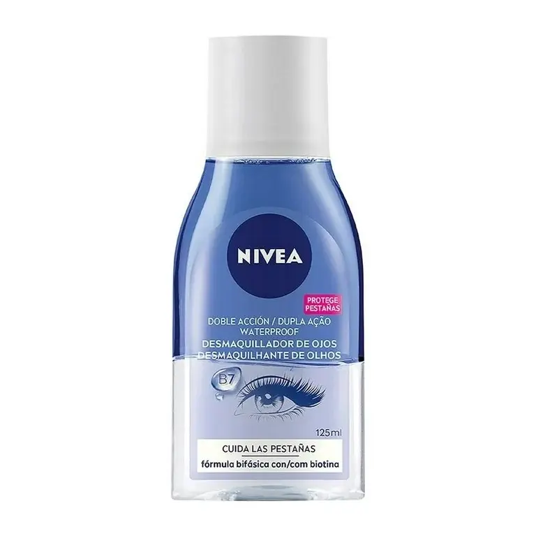 Double Effect Eye Make-Up Remover 125ml B7  Bifásico Waterproof Makeup Remover Mascara Cleanser Nourishing