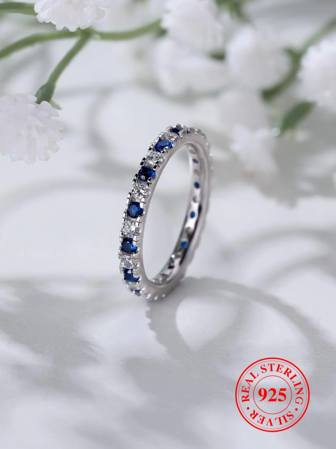 S925 Sterling Silver Elegant Artificial Zircon Decor Promise Ring, Exquisite Fashion Engagement Ring for Women, Bridal Statement Ring, Fashion Jewelry for Party, Daily Decor, Cubic Zirconia Rings, Beautiful Rings