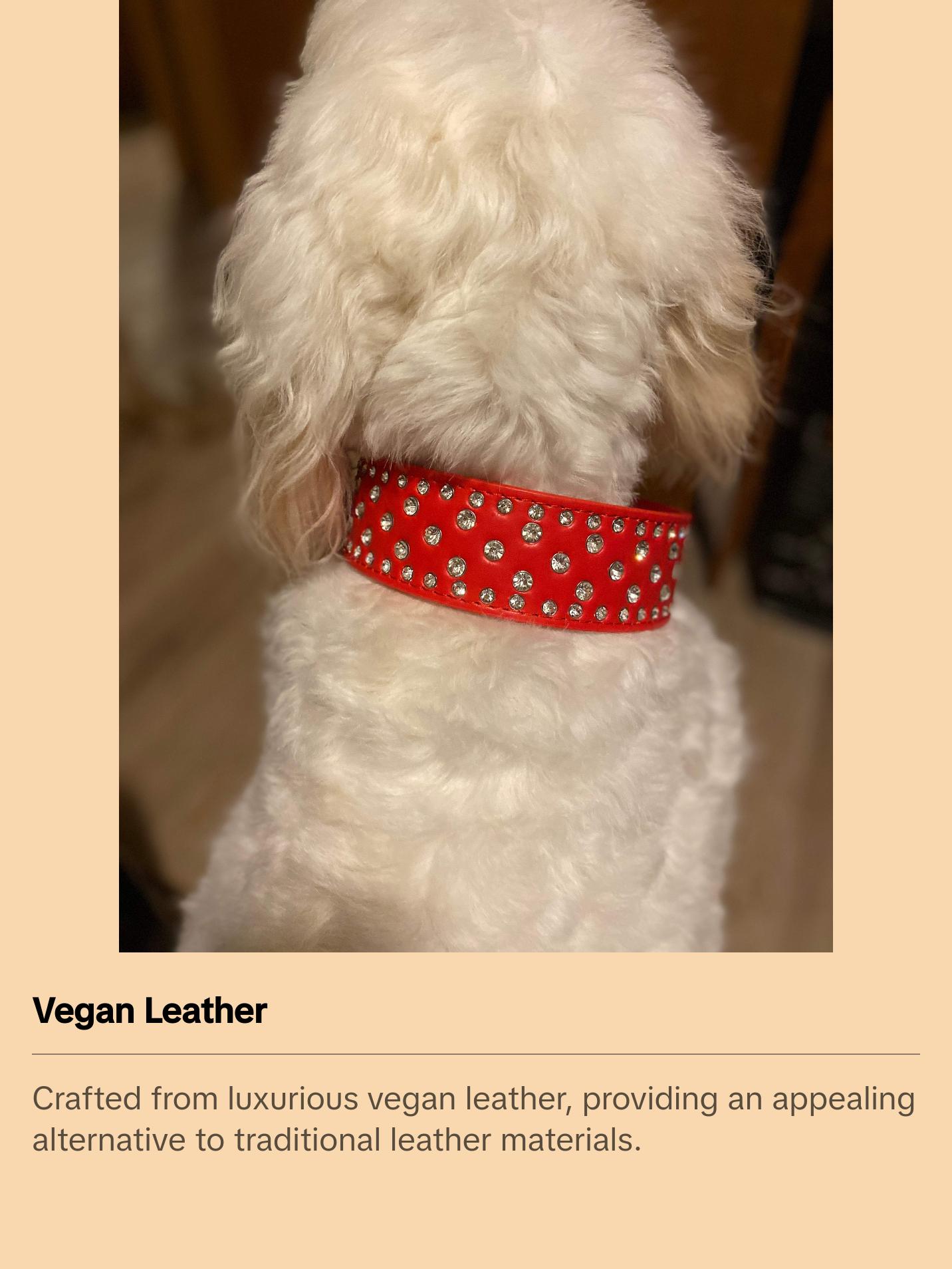 Red Bling Dog Collar