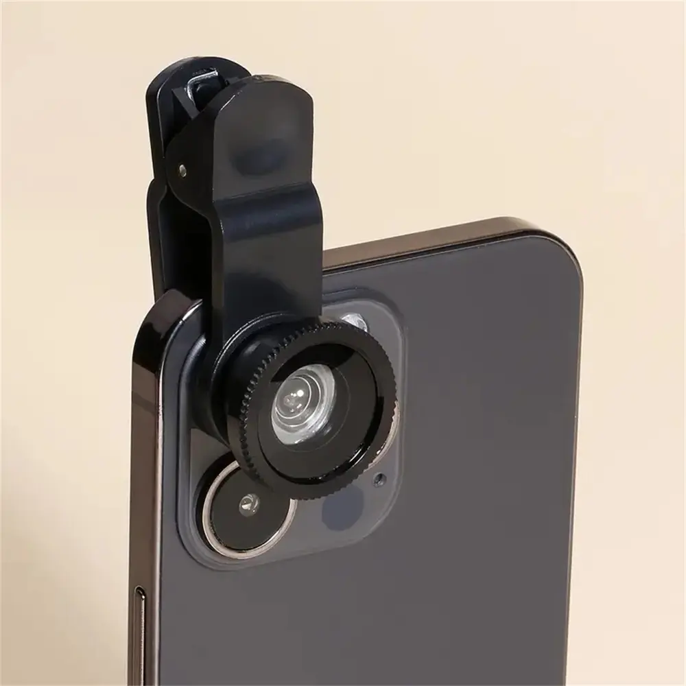 3-in-1 Mobile Phone Lens, Cell Phone Lens, Wide Angle Macro Fisheye Lens, Universal Clamp Lens for Samsung iPhone Android Smartphone, Mobile Phone Accessories, Cellphone Accessories, Portable, Smartphone Camera Accessories