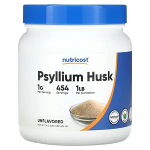 Nutricost Psyllium Husk, Unflavored, 16.2 oz (454 g)