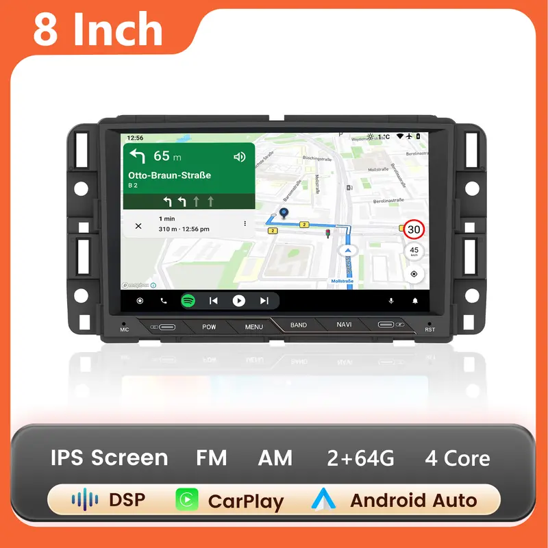 Android 13 Car Radio Stereo 8 inch Touch Screen with USB-C for Chevy Silverado GMC Sierra Yukon Buick with Wireless CarPlay & Android Auto