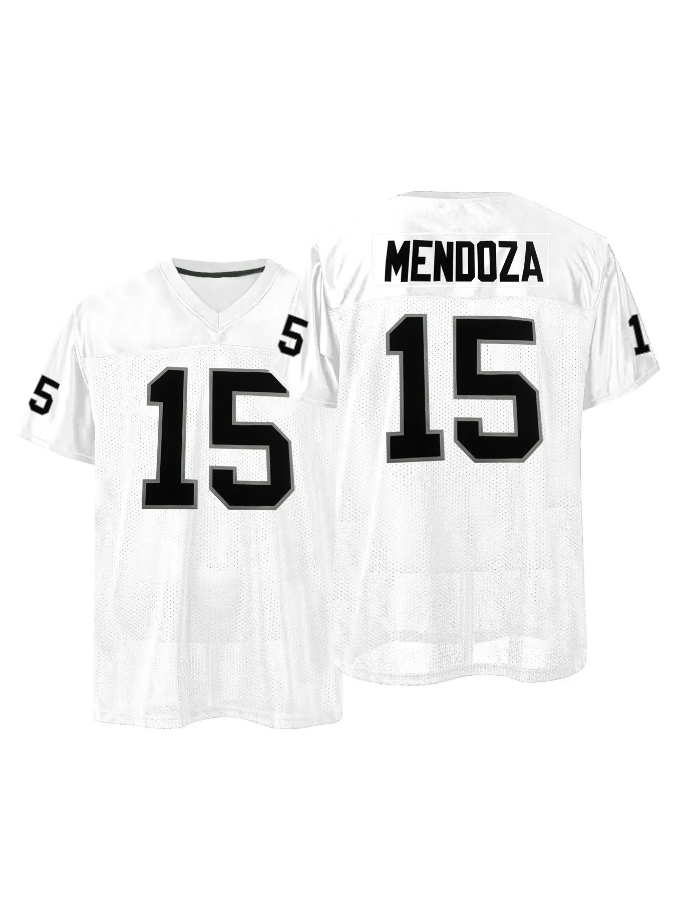 Men's Las Vegas #15 Embroidered American Football Lightweight Jersey Loose Breathable Short Sleeve Classic Retro Mesh Sportswear Suitable for Street Wear Daily Training, Sportswear Clothing