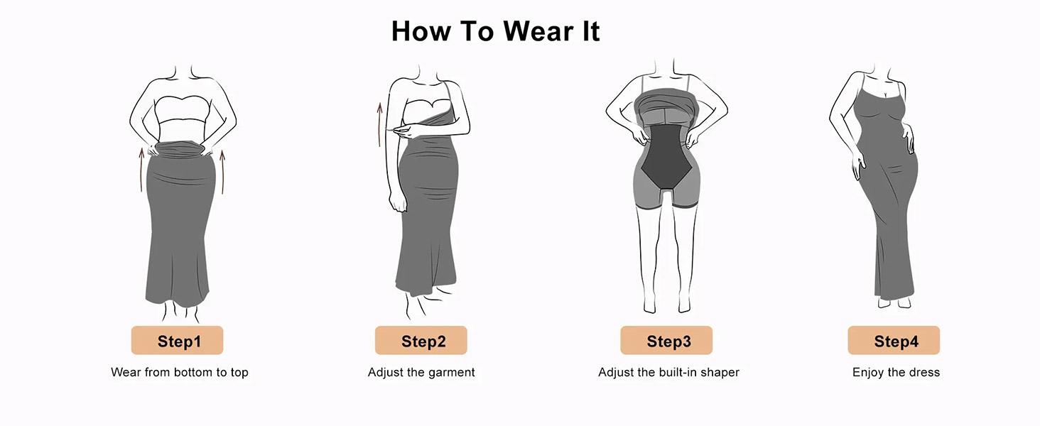 Popilush The Shapewear Dress Ruched Long Sleeve Split Midi Dress Casual Fit Comfortable Womenswear Mesh Breathable