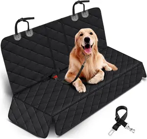 1/2 PCS Car rear seat pet seat pad waterproof protection cover, non-slip, durable and soft pet rear seat cover, suitable for cars, trucks and SUVs (black)