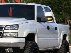 Nilight Side Mirror Marker Light Switchback Amber Turn Signals White Parking Lights Smoked Lens Plug and Play Compatible With 2016-2019 Chevy Silverado GMC Sierra 1500 2500HD 3500HD