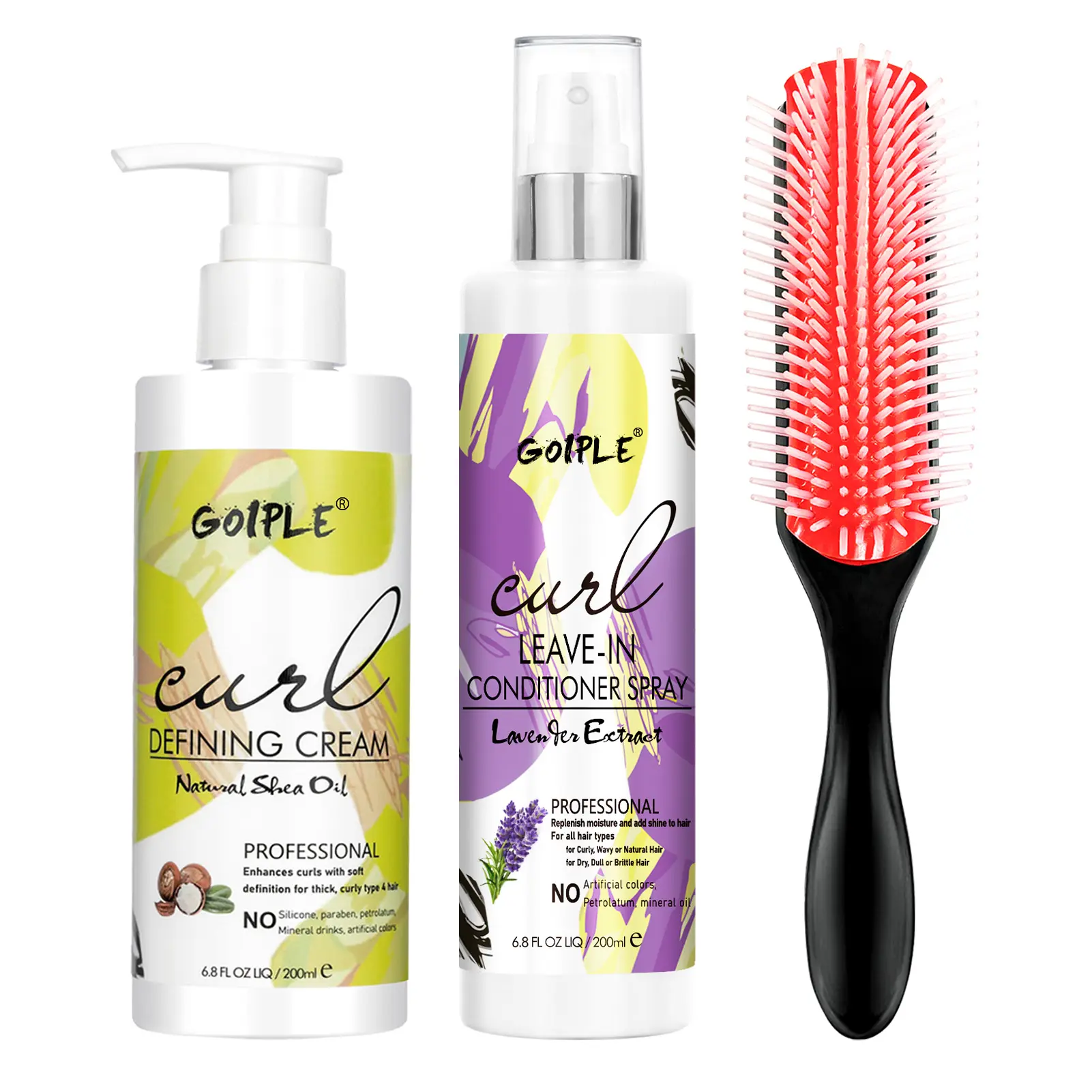 Shea Moisture Coconut & Hibiscus Curl Enhancing Smoothie Leave-in Conditioner Spray - Haircare for Curly/Wavy Hair, Hydrating, Restores Radiant, Glossy Texture with Lavender Infusion, Frizz