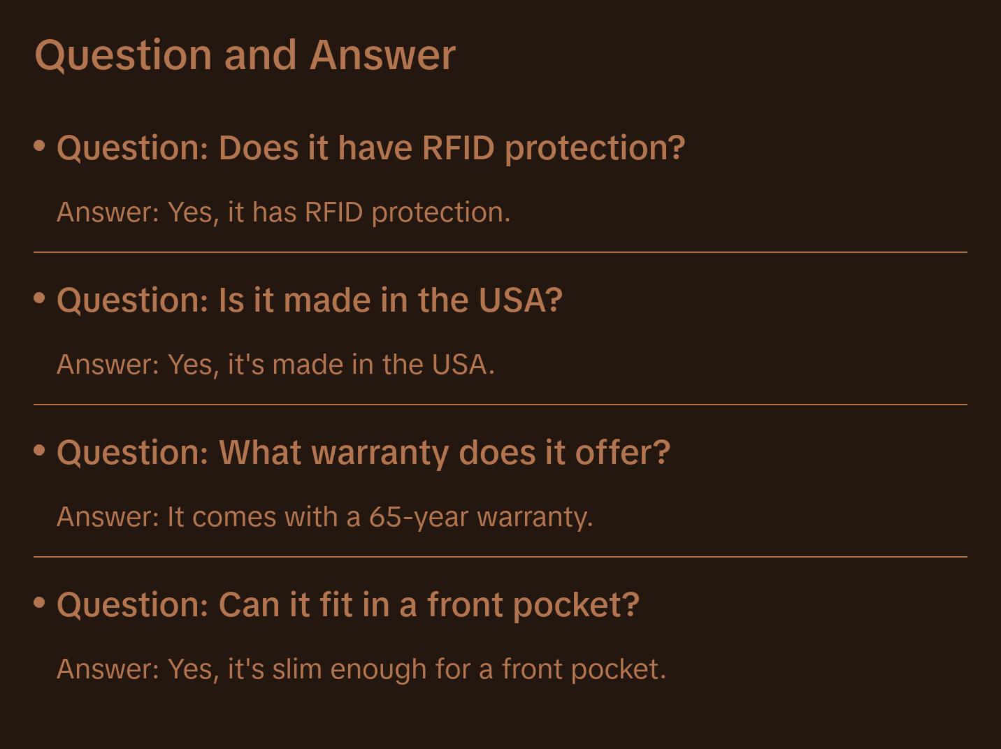 Element Wallet - Black Tobacco Brown