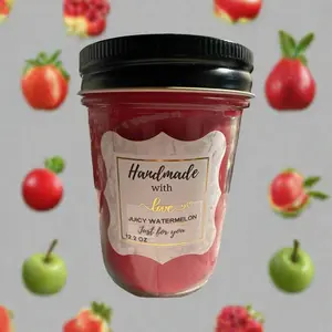 8 oz Wick Jelly Jar Candle-Juicy Watermelon
